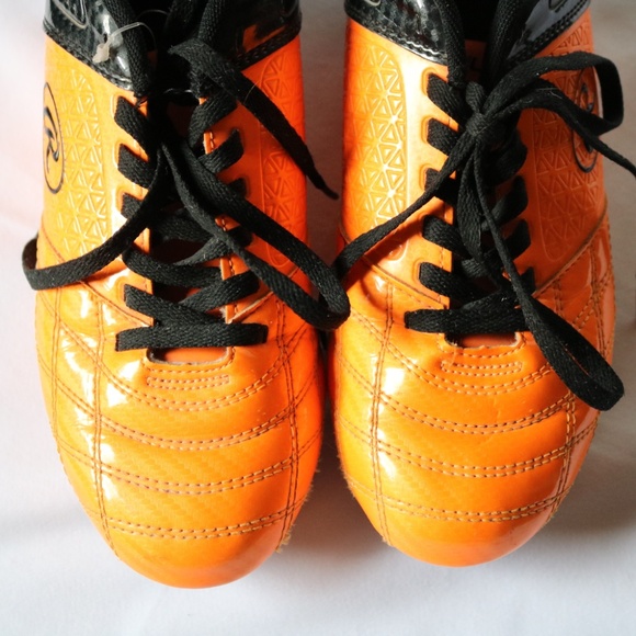 Rawlings Cleats Men's Size 7 Lace Up, Orange and Black - Picture 9 of 11